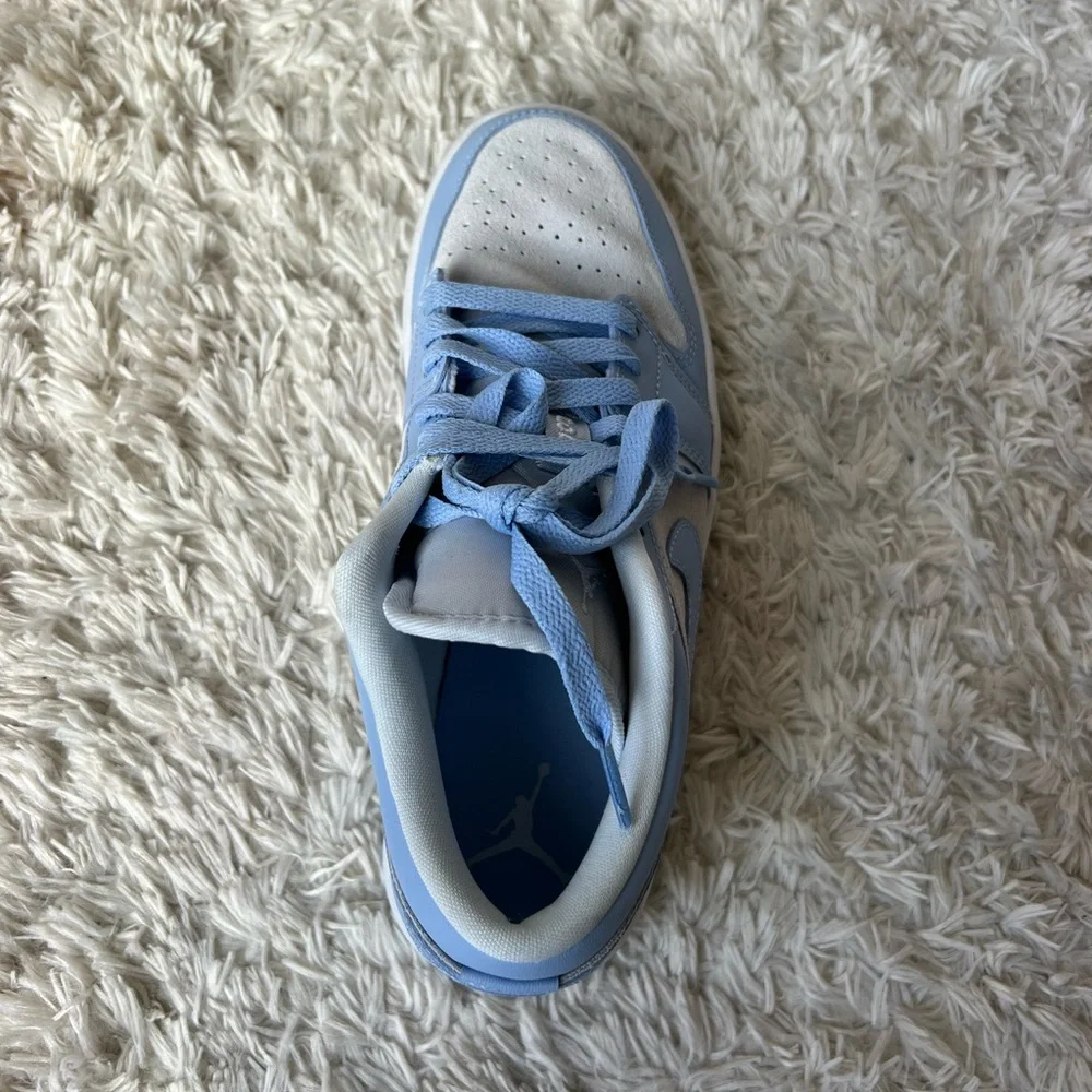 Air Jordan 1 Low Football Grey/White/Aluminum - Picture 2 of 4